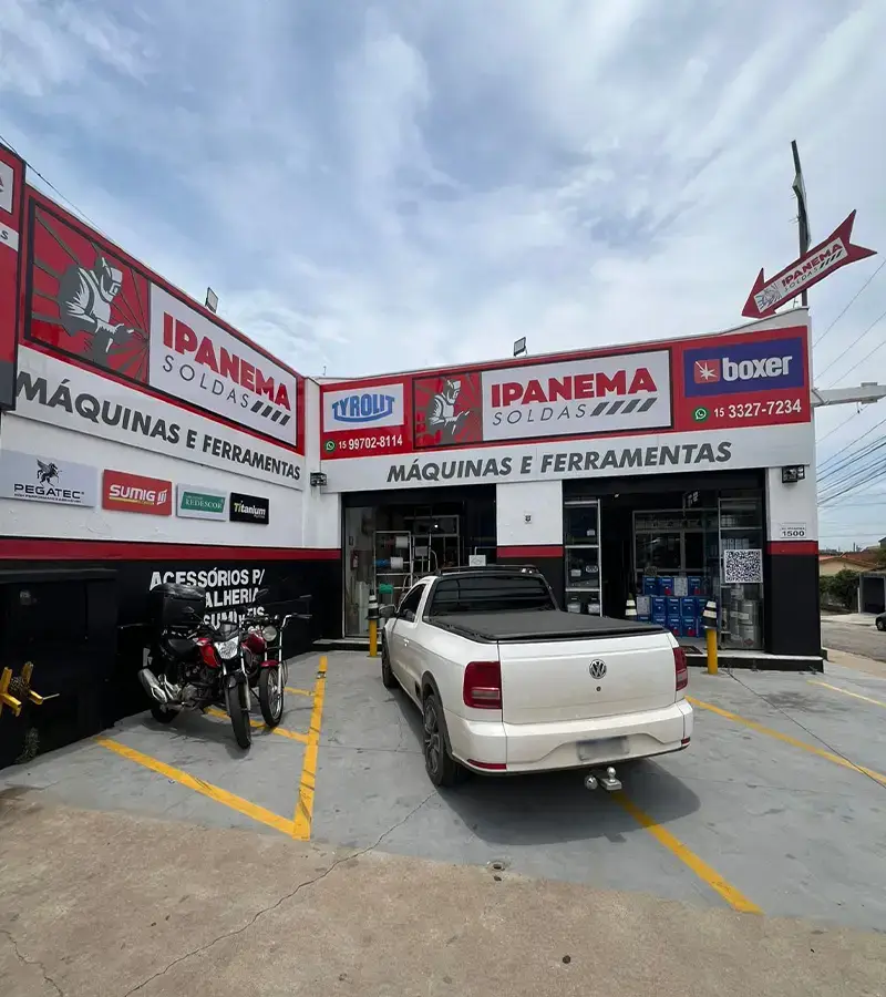 Fachada da loja Ipanema Soldas em Sorocaba