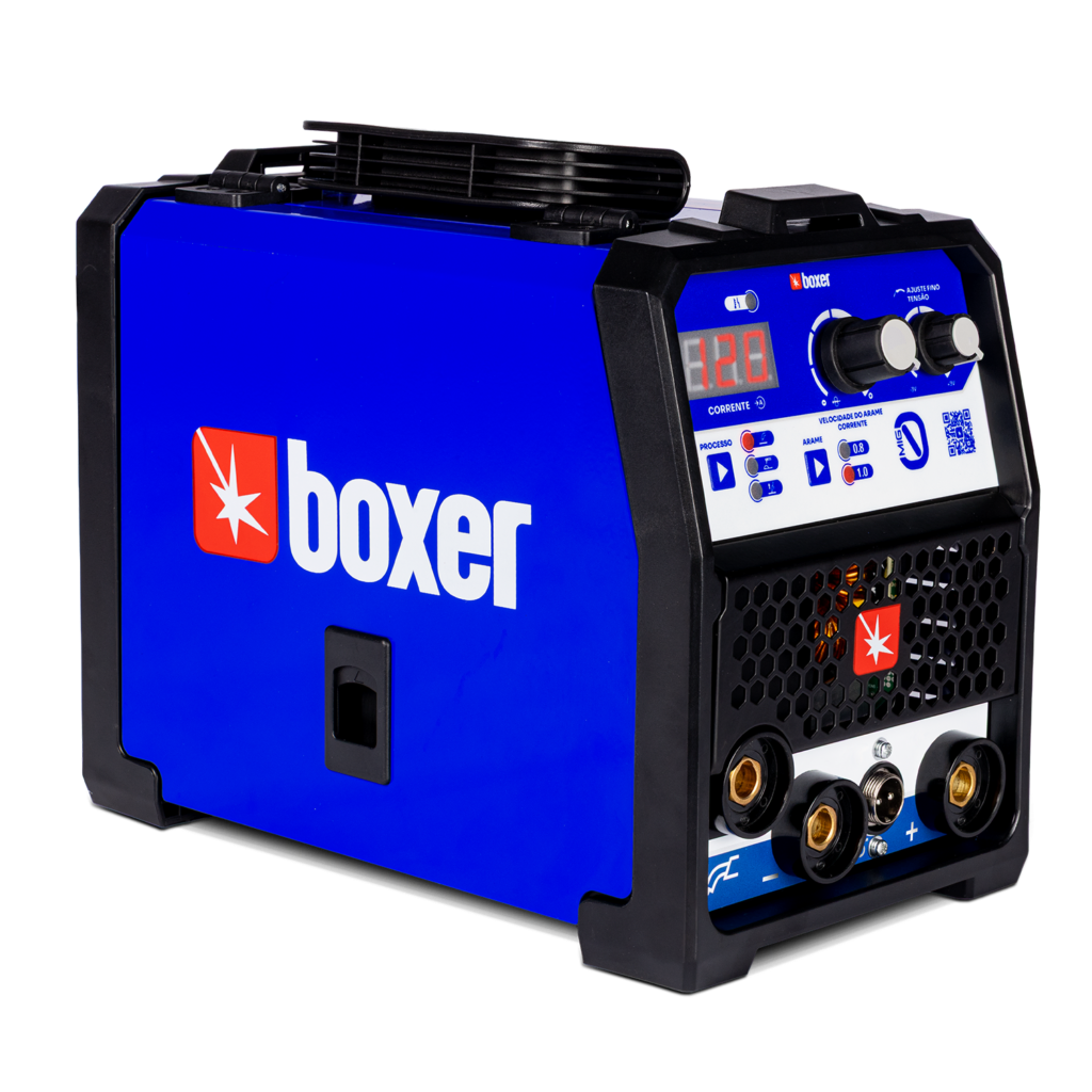 Máquina de Solda Inversora Multiprocesso MIG 0 Sem Gás TIG/MMA 120A Bivolt BOXER-99085