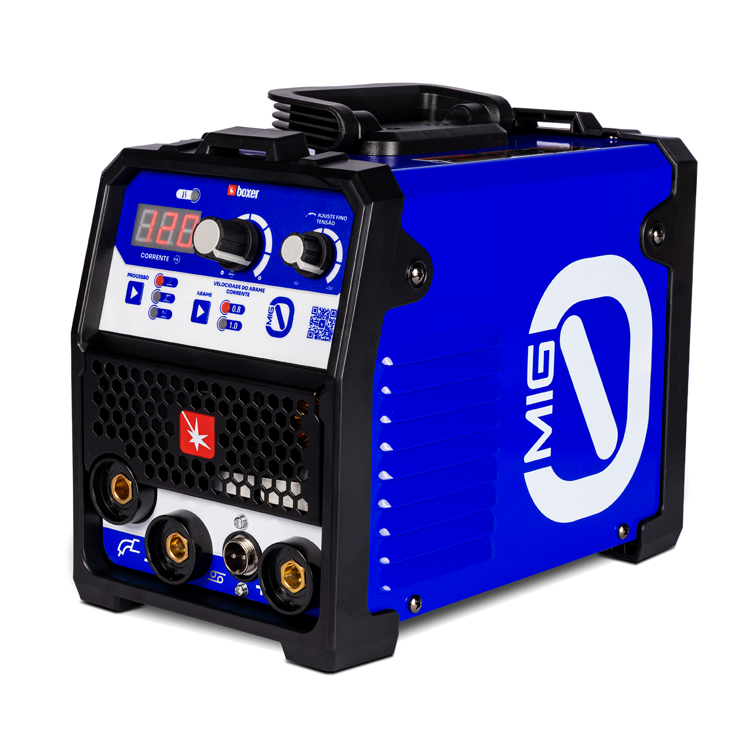 Máquina de Solda Inversora Multiprocesso MIG 0 Sem Gás TIG/MMA 120A Bivolt BOXER-99085 - Imagem 4